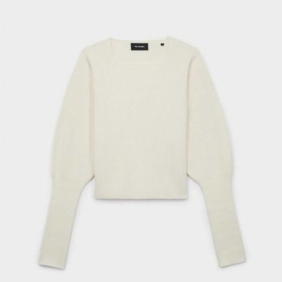THE KOOPLES Ecru Wool Sweater With Puffed Sleeves Ivory {E3} - Picture 3 of 7